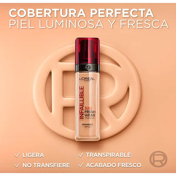 L'OREAL PARIS Infalible 32H Fresh Wear Base de maquillaje