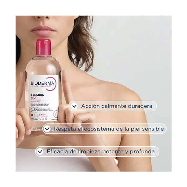 BIODERMA Sensibio H2o Solución Micelar Agua micelar para pieles sensibles 100ML